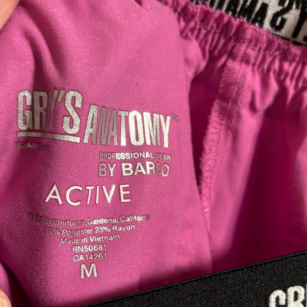 Grey's Anatomy Vibrant Pink Lounge Pants - Picture 9 of 11